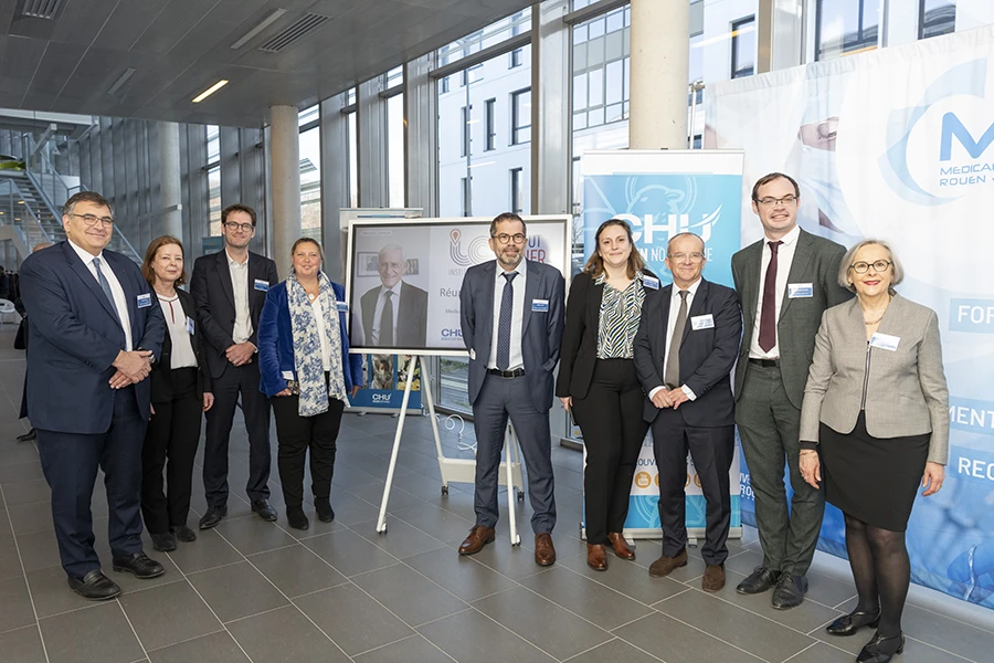 Inauguration de l'Institut Cribier à Rouen