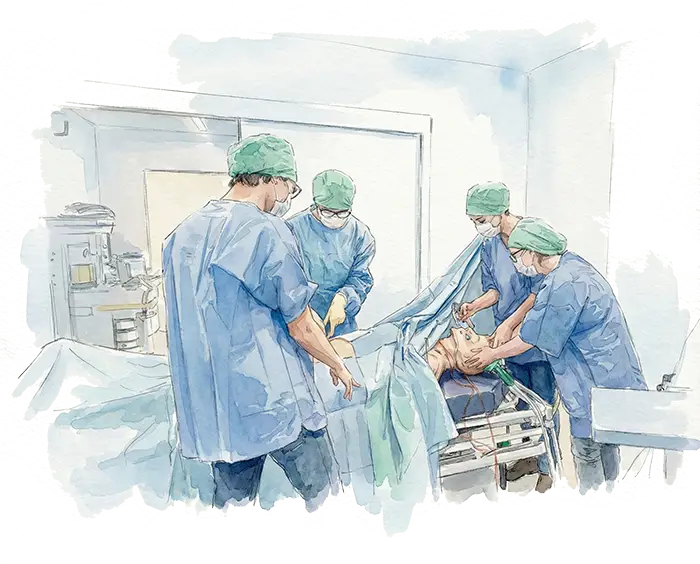 Exercice d'entrainement au Medical Training Center de Rouen