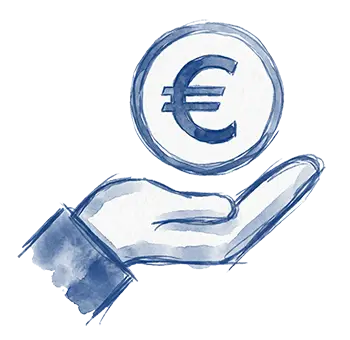 Pictogramme Mécénat Financier Institut Alain Cribier, Rouen