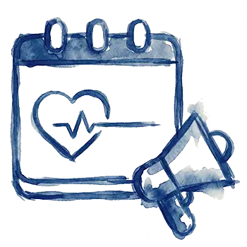 Pictogramme Sponsoring et visibilité, Institut Alain Cribier, Rouen