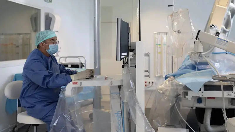 Salle de simulation du Medical Training center à Rouen