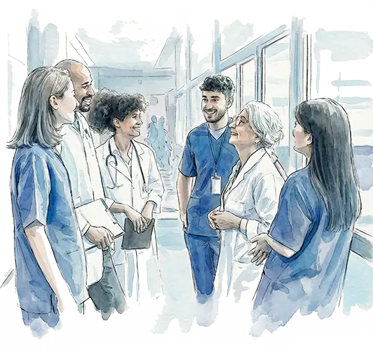 Illustration, stage d'immersion au sein de l'UMC de Rouen